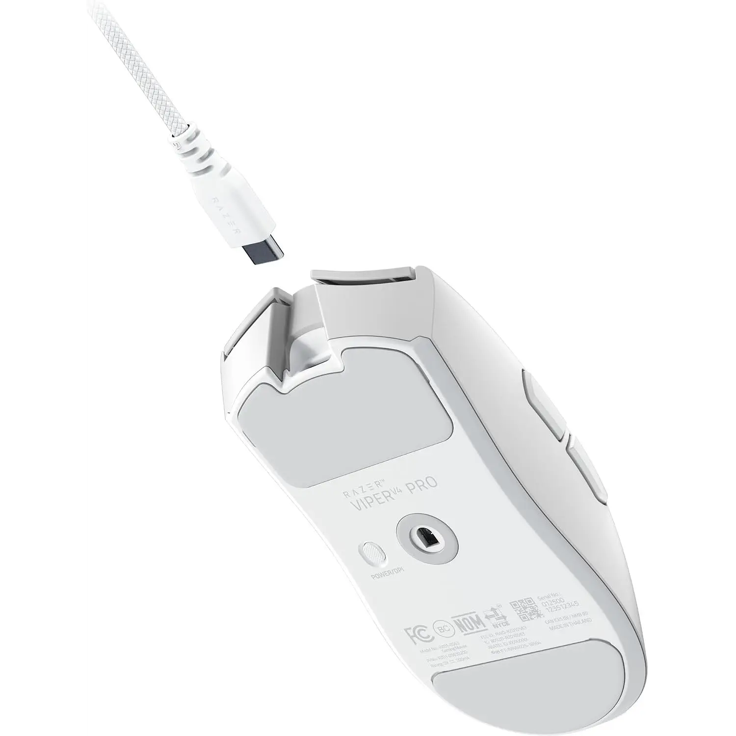 Razer Viper V4 Pro Mouse Gamer Inalámbrico, Esports, 50000 DPI, HyperSpeed Wireless Gen-2, 8000Hz, Ultraliviano, Blanco 2