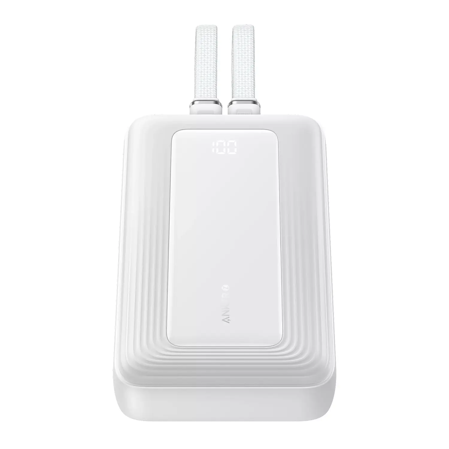 Anker Zolo Power Bank 20.000 mAh Batería Externa 30W, Carga Rápida, Cables USB-C y Lightning Integrados, Cargador Portátil para iPhone y Samsung 3