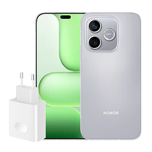 HONOR 600e 5G 5109CJQN-B Smartphone 8GB 512GB Dimensity 7100 6520mAh Gris + Cargador 45W