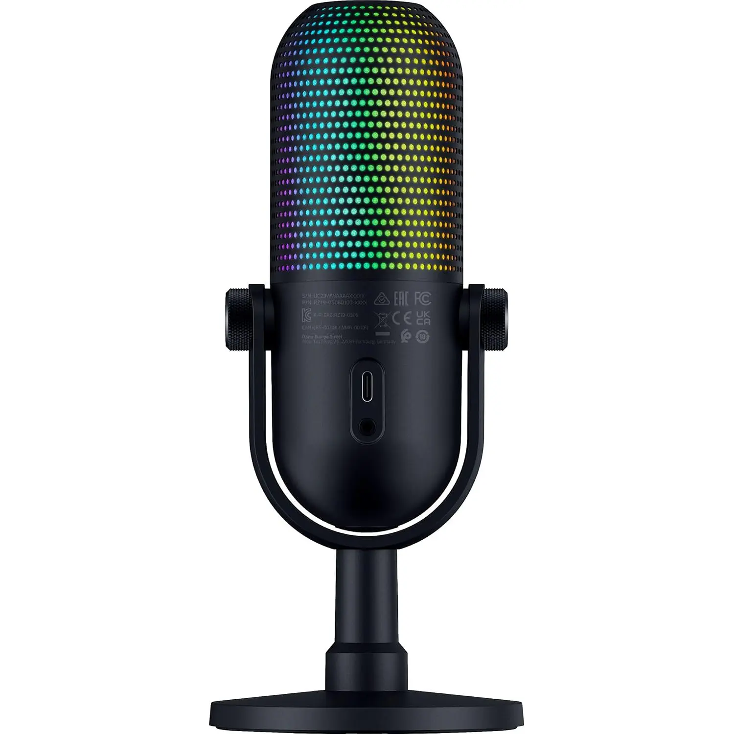 Razer Seiren V3 Chroma Micrófono USB, RGB, Streaming, Gaming, Supercardioide, Chroma RGB, Negro 3
