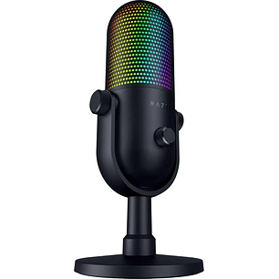 Razer Seiren V3 Chroma Micrófono USB, RGB, Streaming, Gaming, Supercardioide, Chroma RGB, Negro