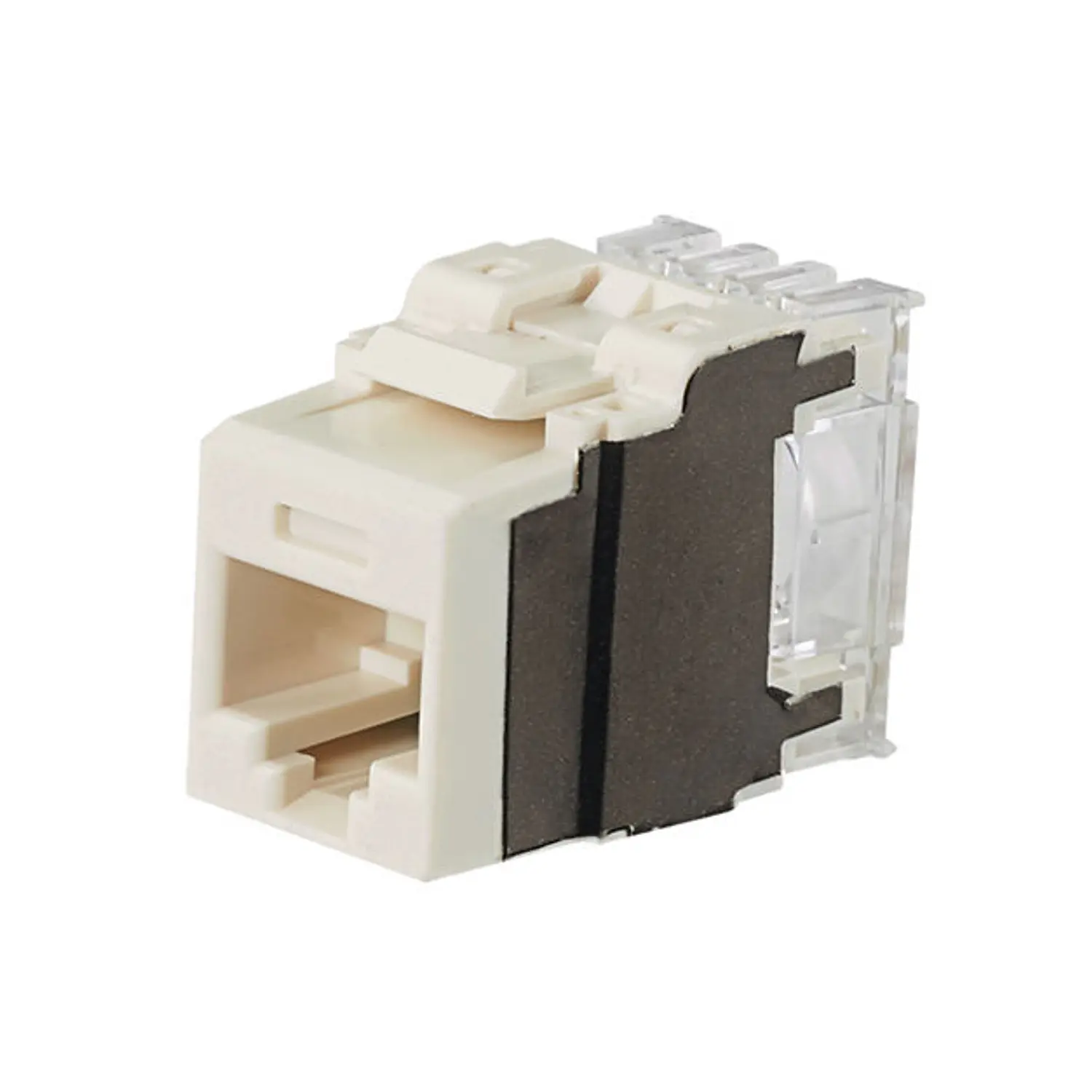 Panduit NetKey NK6X88MIW-Q Módulo Jack RJ45 Keystone Cat6A UTP Punchdown Blanco 25 Unidades