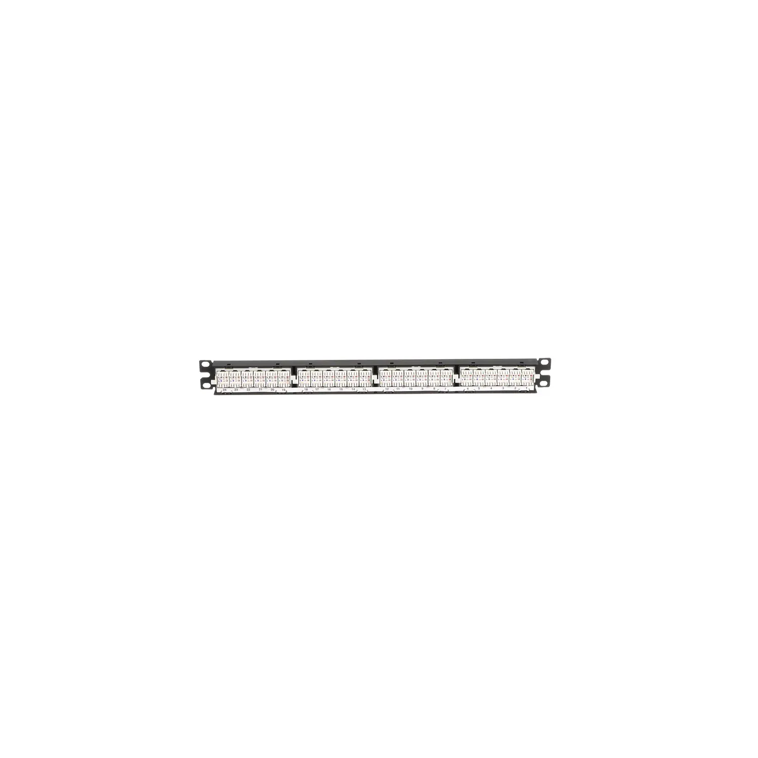Panduit NetKey NK6PPG24Y Patch Panel RJ45 Cat6 UTP Punchdown 24 Puertos 1U Negro 5
