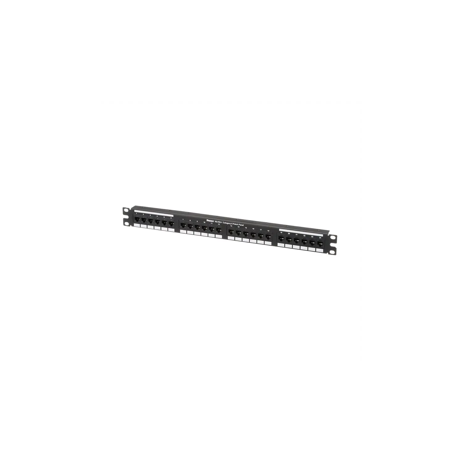 Panduit NetKey NK6PPG24Y Patch Panel RJ45 Cat6 UTP Punchdown 24 Puertos 1U Negro 3