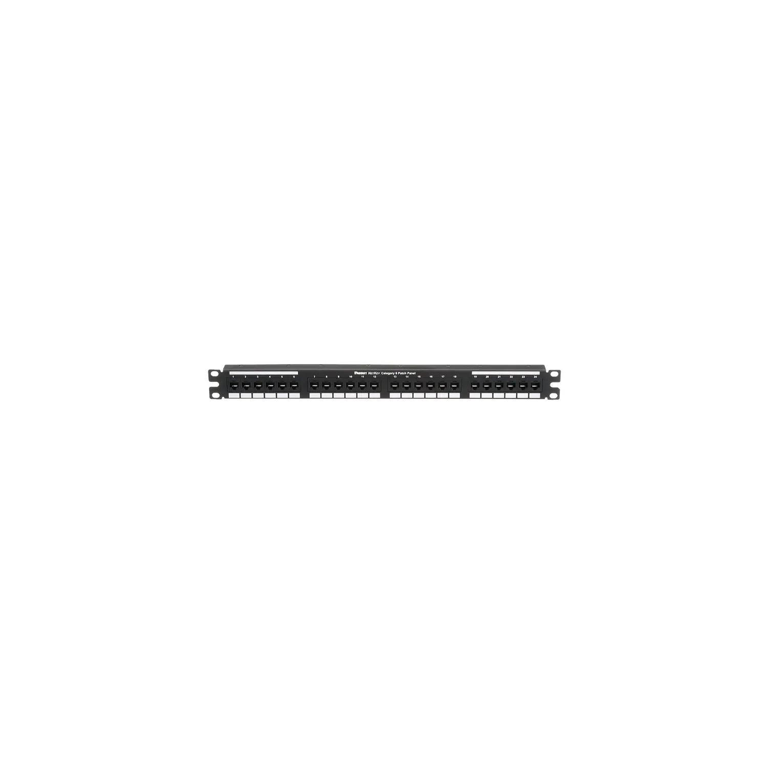 Panduit NetKey NK6PPG24Y Patch Panel RJ45 Cat6 UTP Punchdown 24 Puertos 1U Negro 1