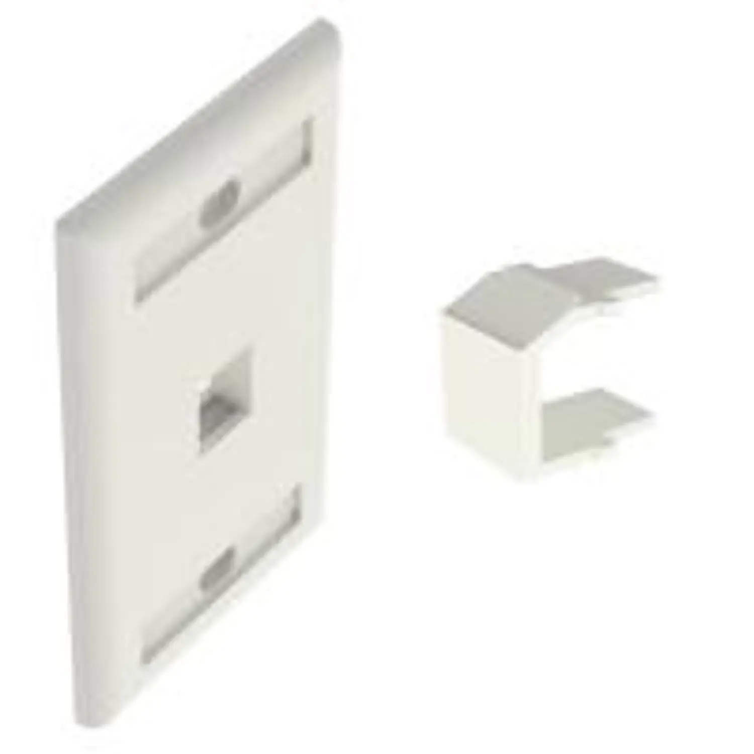 Panduit NetKey KT035XCL84 Kit Faceplate 1 Puerto Keystone con Tapa Ciega Blanco 1