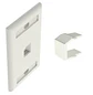 Panduit NetKey KT035XCL84 Kit Faceplate 1 Puerto Keystone con Tapa Ciega Blanco - Miniatura 1