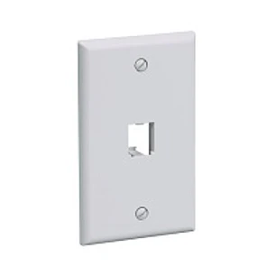 Panduit PanNet KT035XCL86 Kit Faceplate CAT6 1 Puerto Mini-Com con Tapa Ciega Blanco