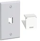 Panduit PanNet KT035XCL86 Kit Faceplate CAT6 1 Puerto Mini-Com con Tapa Ciega Blanco - Miniatura 1