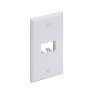 Panduit PanNet KT035XCL87 Kit Faceplate CAT6 2 Puertos Mini-Com con Tapas Ciegas Blanco