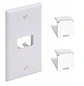 Panduit PanNet KT035XCL87 Kit Faceplate CAT6 2 Puertos Mini-Com con Tapas Ciegas Blanco - Miniatura 1