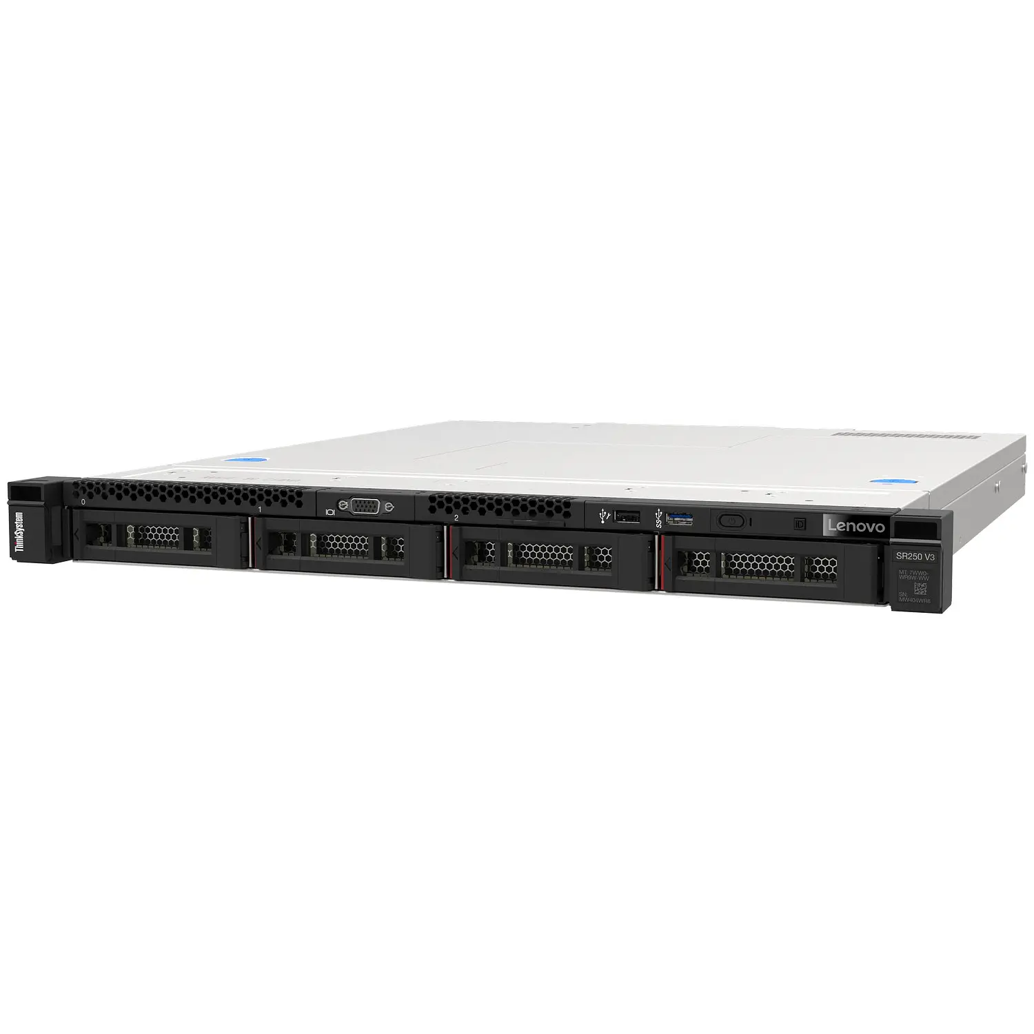 Lenovo ThinkSystem SR250 V3, Servidor Rack 1U Intel Xeon 6353P, 32GB DDR5, RAID 545-8i, 2x 800W 1