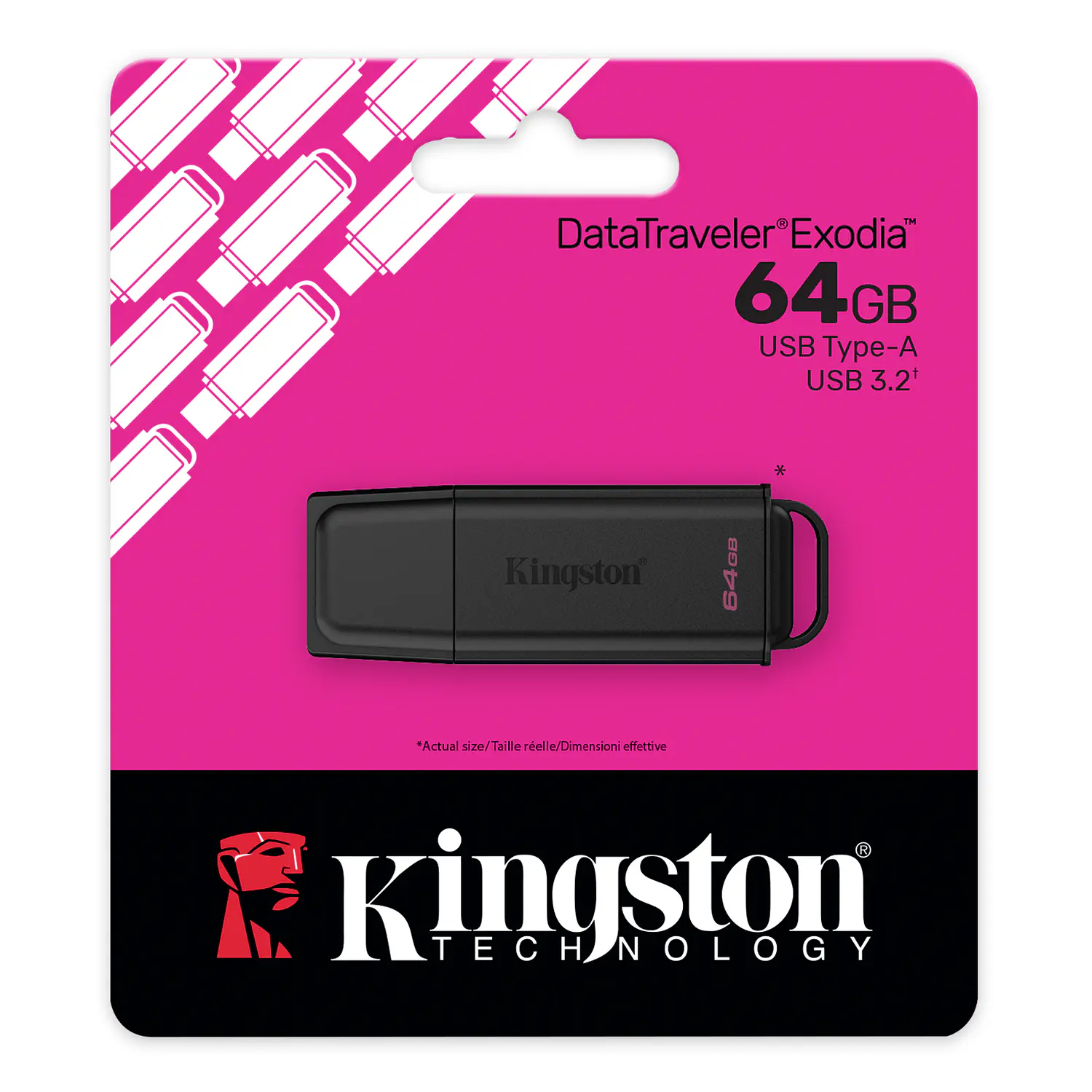 Kingston DataTraveler Exodia DTXG2/64GB, Pendrive 64GB USB 3.2 Gen 1 USB-A 4