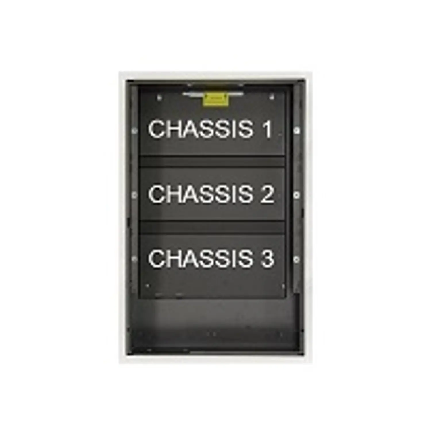 Notifier SBB-C4, Caja Posterior Negra de 3 Niveles para Gabinete CAB-4