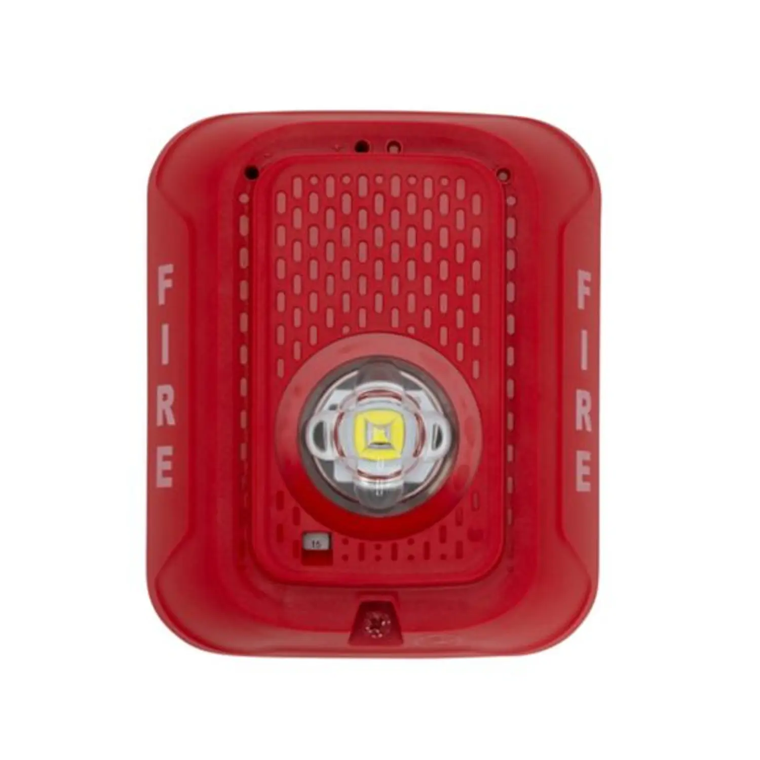 System Sensor SRLED, Luz Estroboscópica LED Roja de Pared 15–185 cd “FIRE”