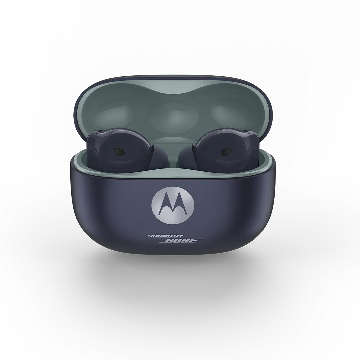 Motorola Moto Buds 2 Plus, Audífonos Inalámbricos, Sonido Bose, Hi-Res, ANC Adaptativo, Bluetooth 6.0, IP54, 40H, Azul 1
