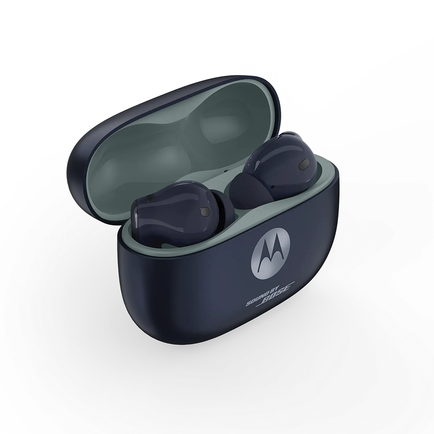 Motorola Moto Buds 2 Plus, Audífonos Inalámbricos, Sonido Bose, Hi-Res, ANC Adaptativo, Bluetooth 6.0, IP54, 40H, Azul 2