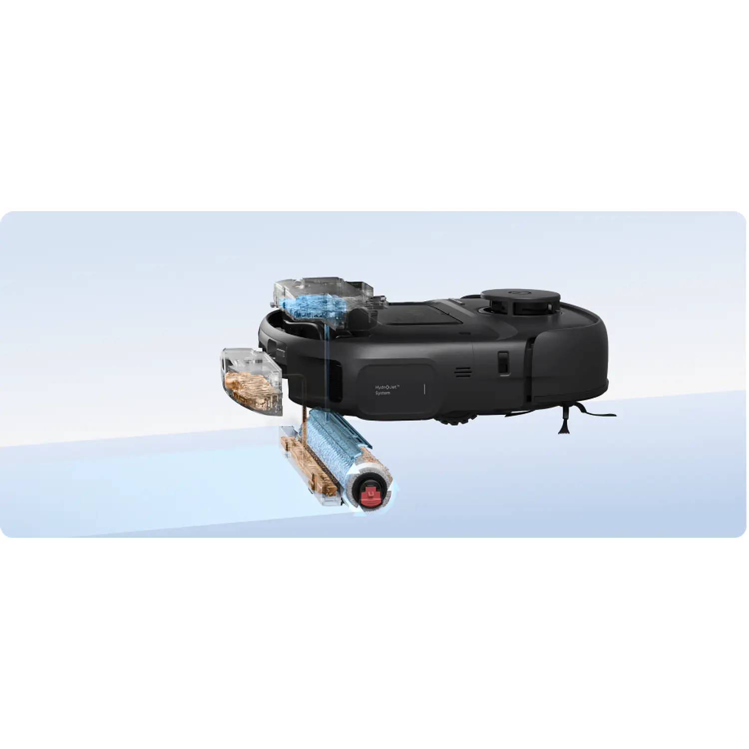 Eufy Omni C28 Aspiradora Robot y Mopa, 15.000Pa, HydroJet, Estación 5 en 1, iPath 2.0 3
