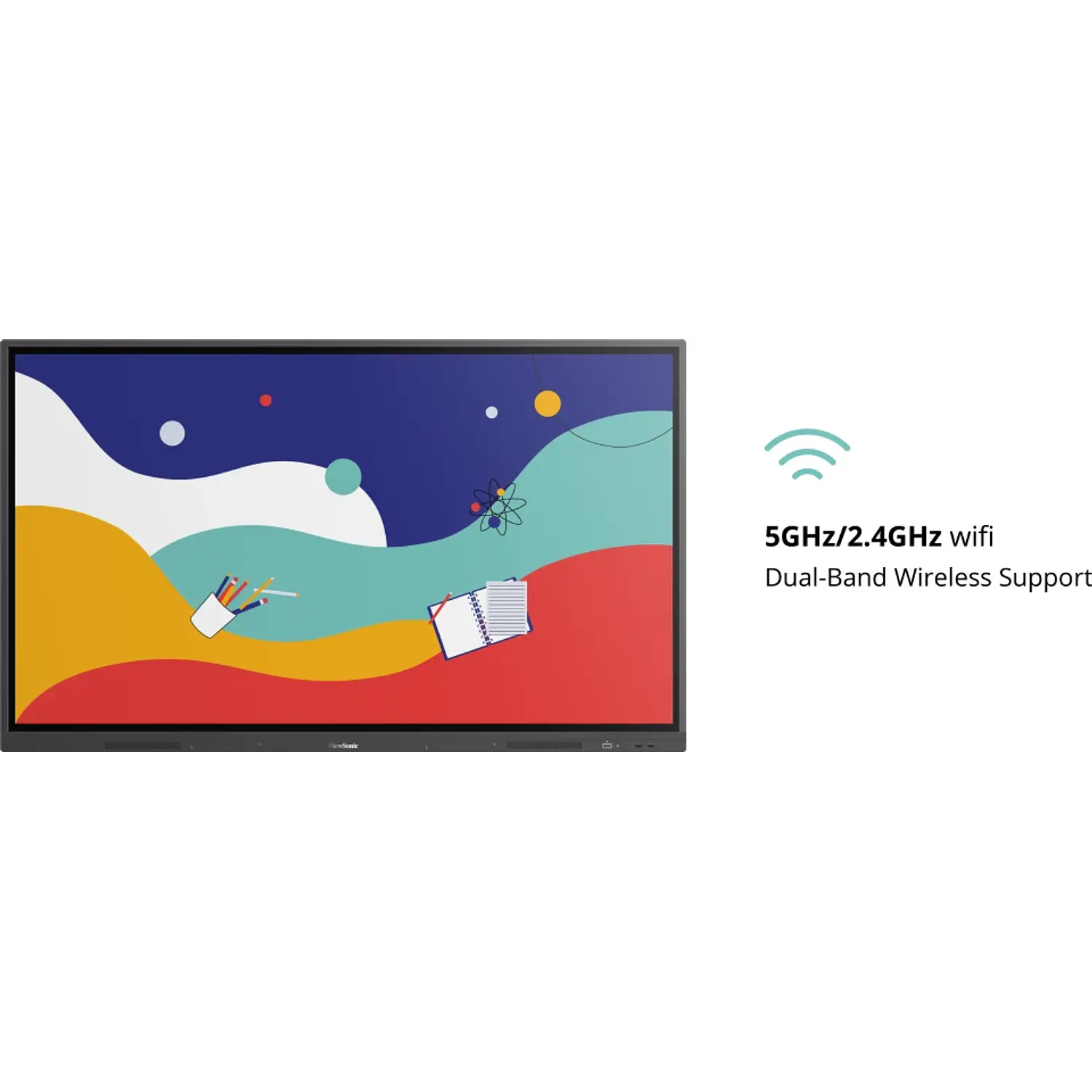 ViewSonic VB-WIFI-004 Módulo Wi-Fi USB para ViewBoard, Wi-Fi 6 Dual Band, Bluetooth 5.0, Negro 3