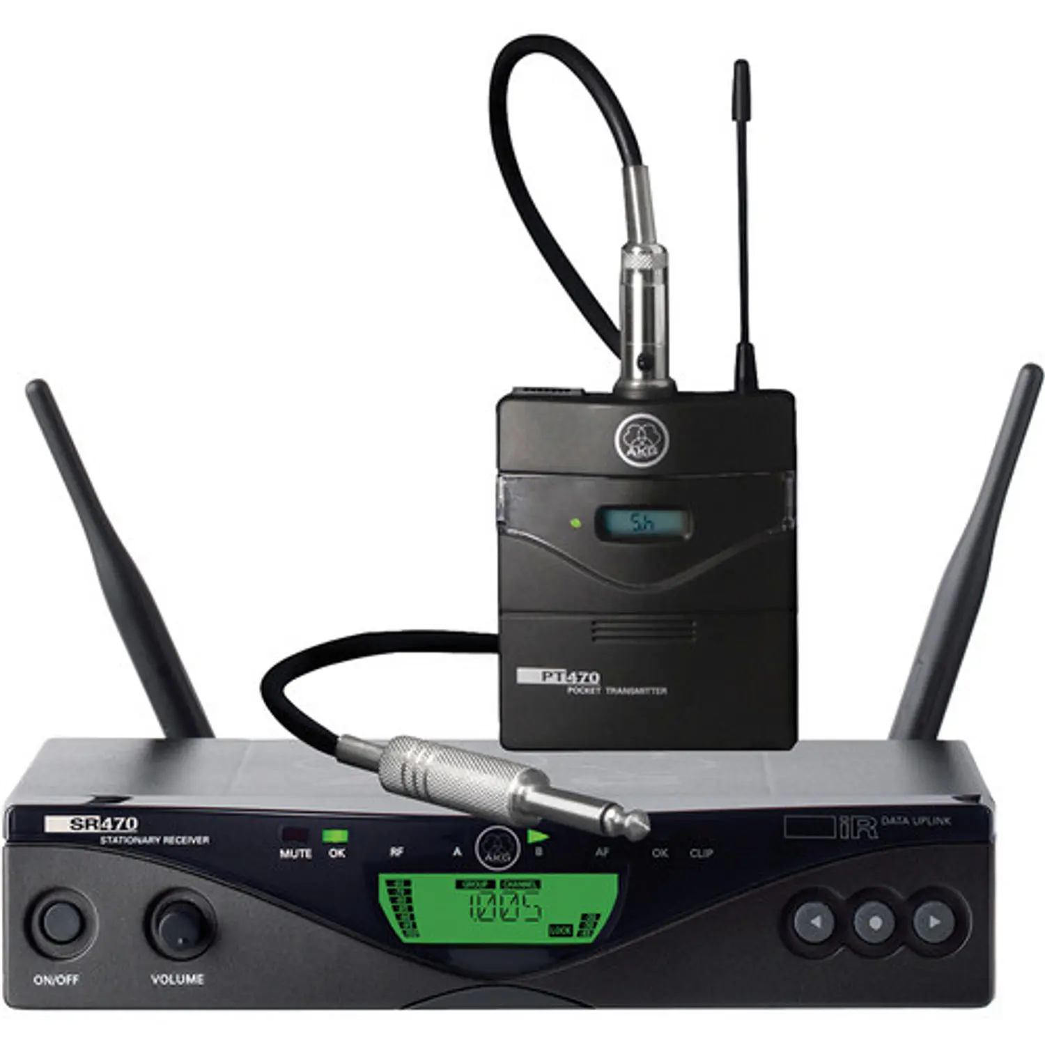 AKG WMS470 Instrumental Set BD1 50mW Sistema Inalámbrico UHF para Guitarra y Bajo con PT470 y SR470 1