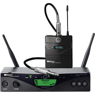 AKG WMS470 Instrumental Set BD1 50mW Sistema Inalámbrico UHF para Guitarra y Bajo con PT470 y SR470
