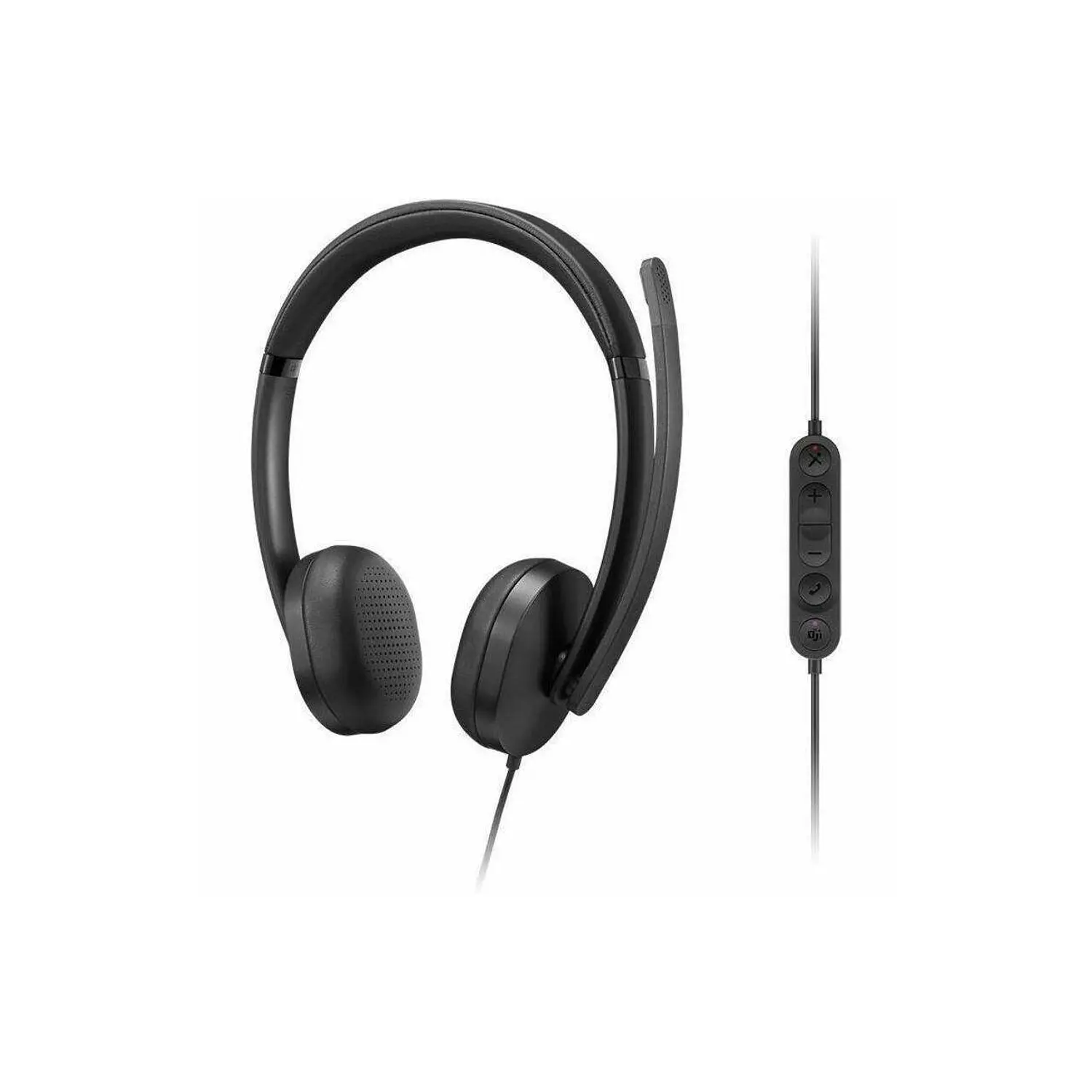 Lenovo Wired VoIP 5000 Audífonos Profesionales USB-C, USB-A, Teams, Micrófono IA, Call Center, Negro 3
