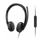 Lenovo Wired VoIP 5000 Audífonos Profesionales USB-C, USB-A, Teams, Micrófono IA, Call Center, Negro - Miniatura 3