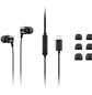 Lenovo USB-C Wired In-Ear Audífonos 4XD1J77351, Micrófono, 9mm, Negro, Cable 1.2m, Laptop y Móvil - Miniatura 1