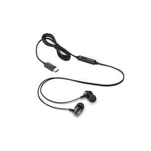 Lenovo 4XD1J77351 Audífonos In-Ear USB-C con Micrófono, 9mm, Cable 1.2m, Notebook, Móvil, Negro