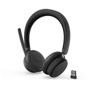 Lenovo 6550 Audífonos Inalámbricos ANC 4XD1S19777, USB-A, Bluetooth 5.3, Teams, 30h, Negro