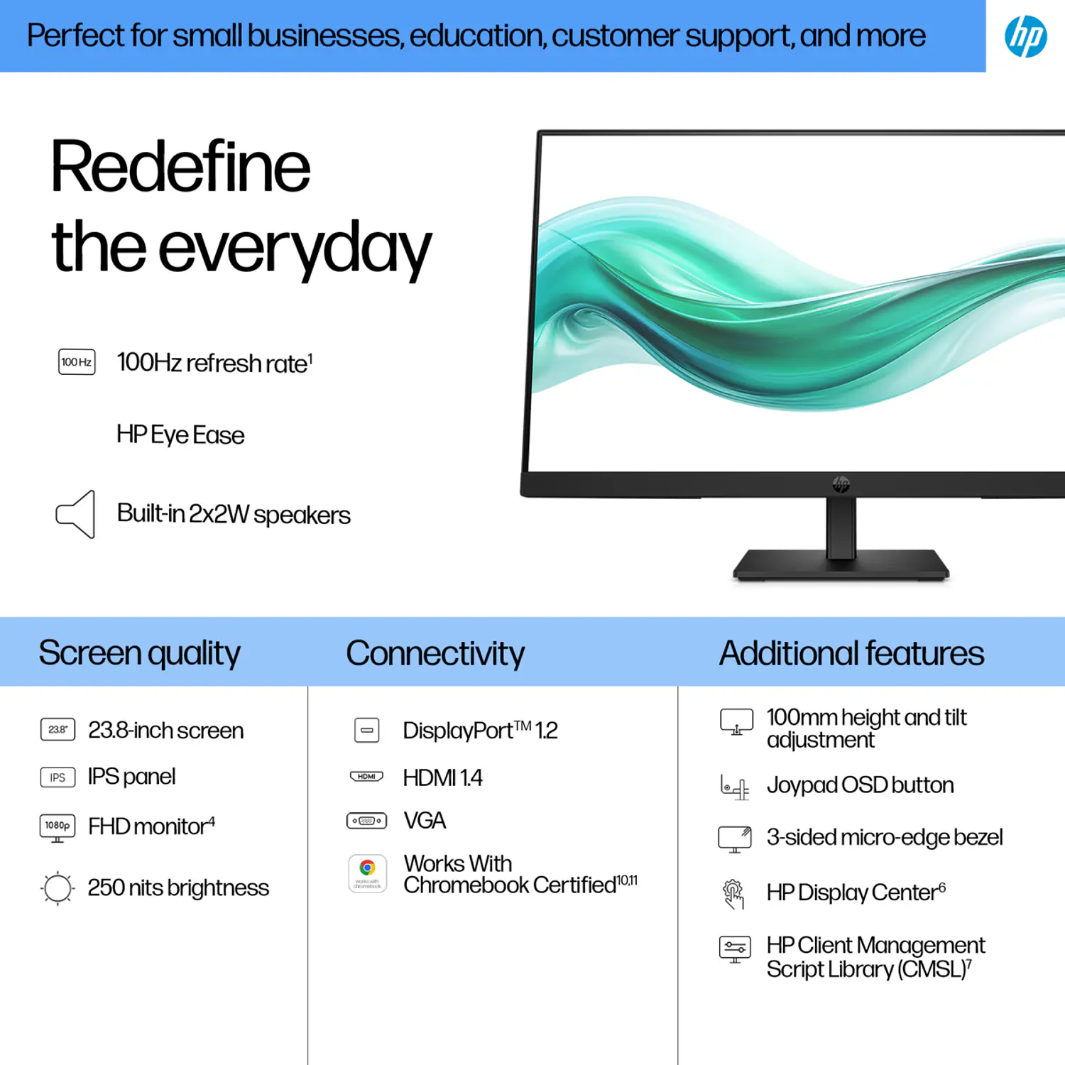 HP 324ph Monitor 23.8