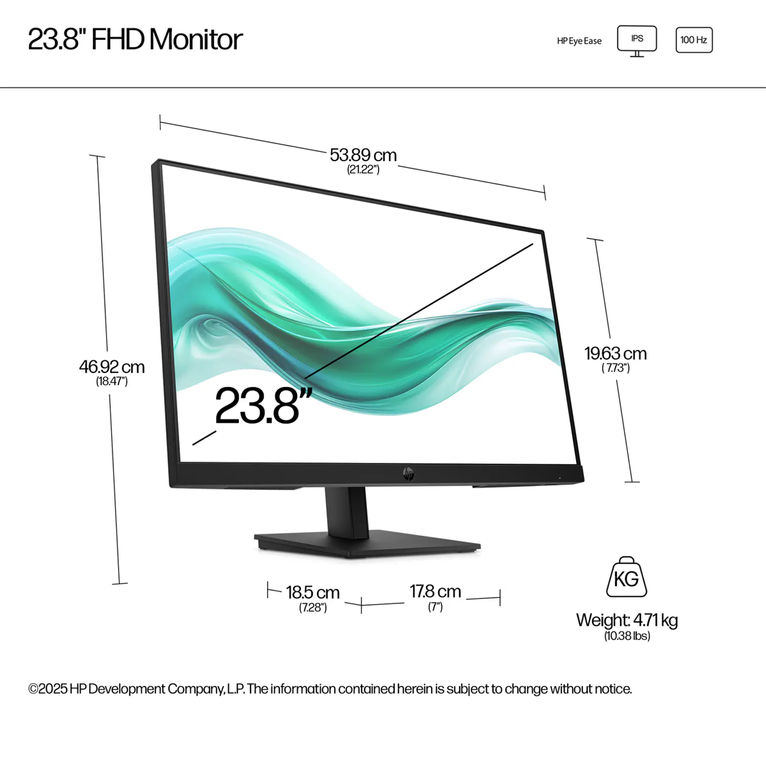 HP 324ph Monitor 23.8