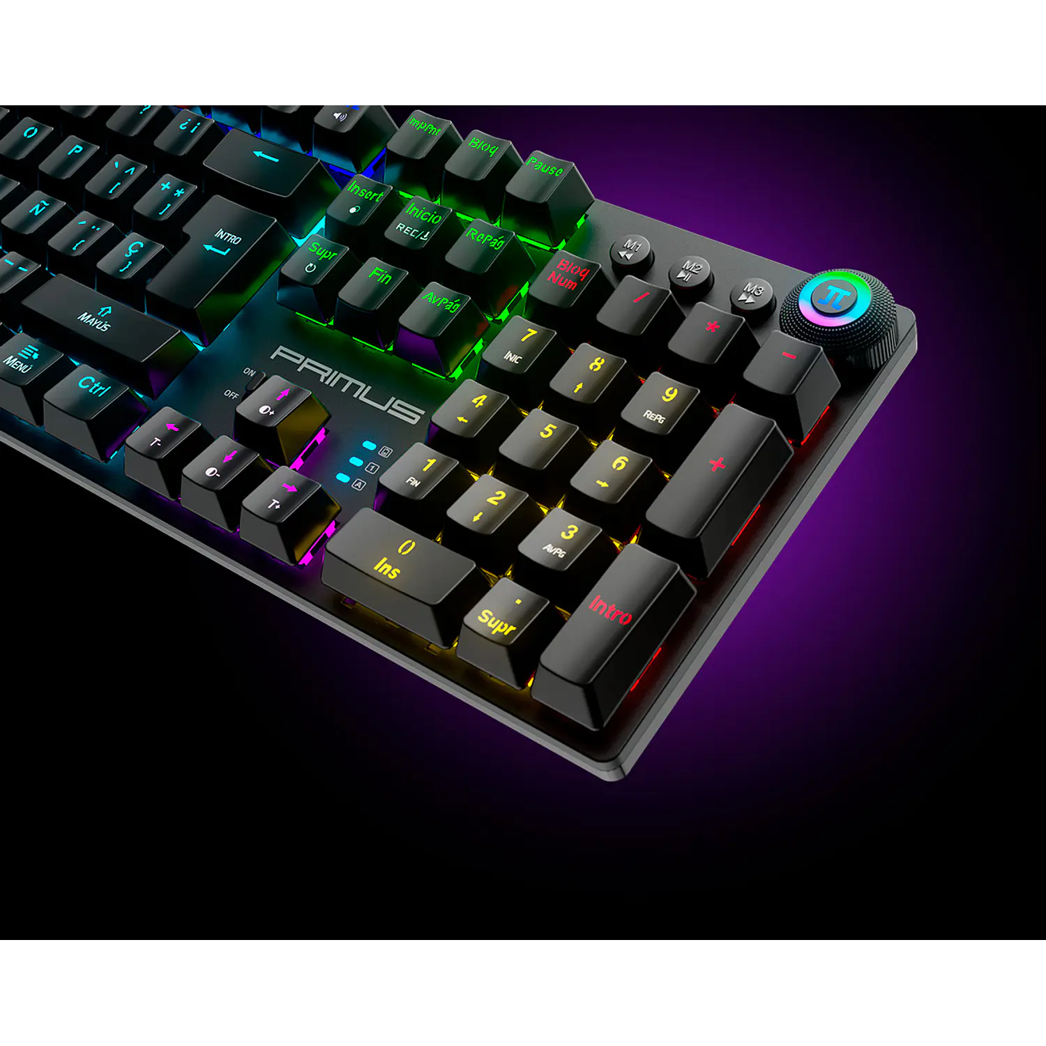 Primus Ballista 92T PKS-094S Teclado Gamer Mecánico Inalámbrico RGB, 2.4GHz, USB-C, Español, Negro 15