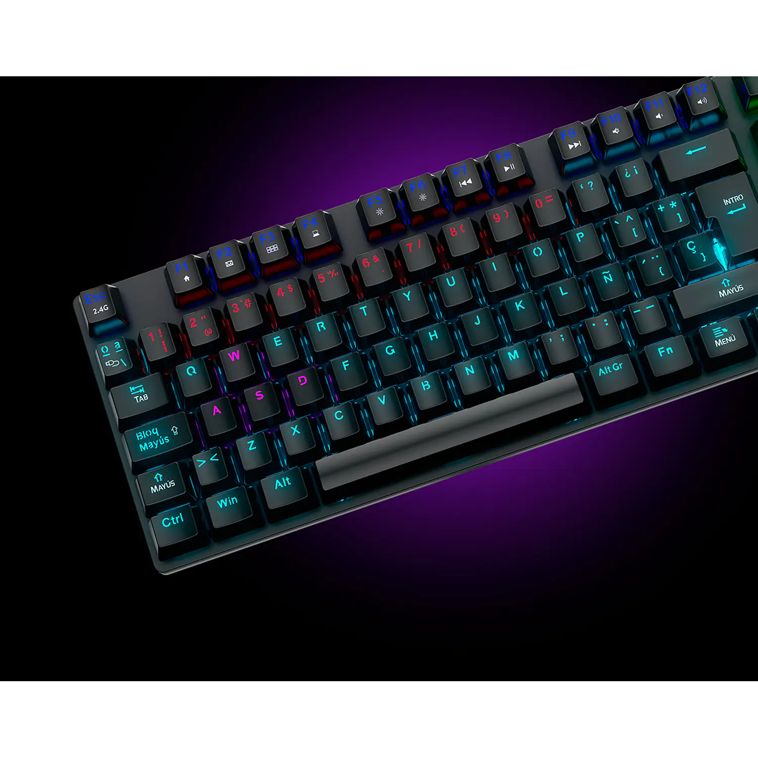 Primus Ballista 92T PKS-094S Teclado Gamer Mecánico Inalámbrico RGB, 2.4GHz, USB-C, Español, Negro 17