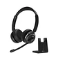 Klip Xtreme DuoCom KCH-910 Audífonos Inalámbricos Bluetooth 5.2, ENC, 70h, Base USB-C, Negro - Miniatura 1