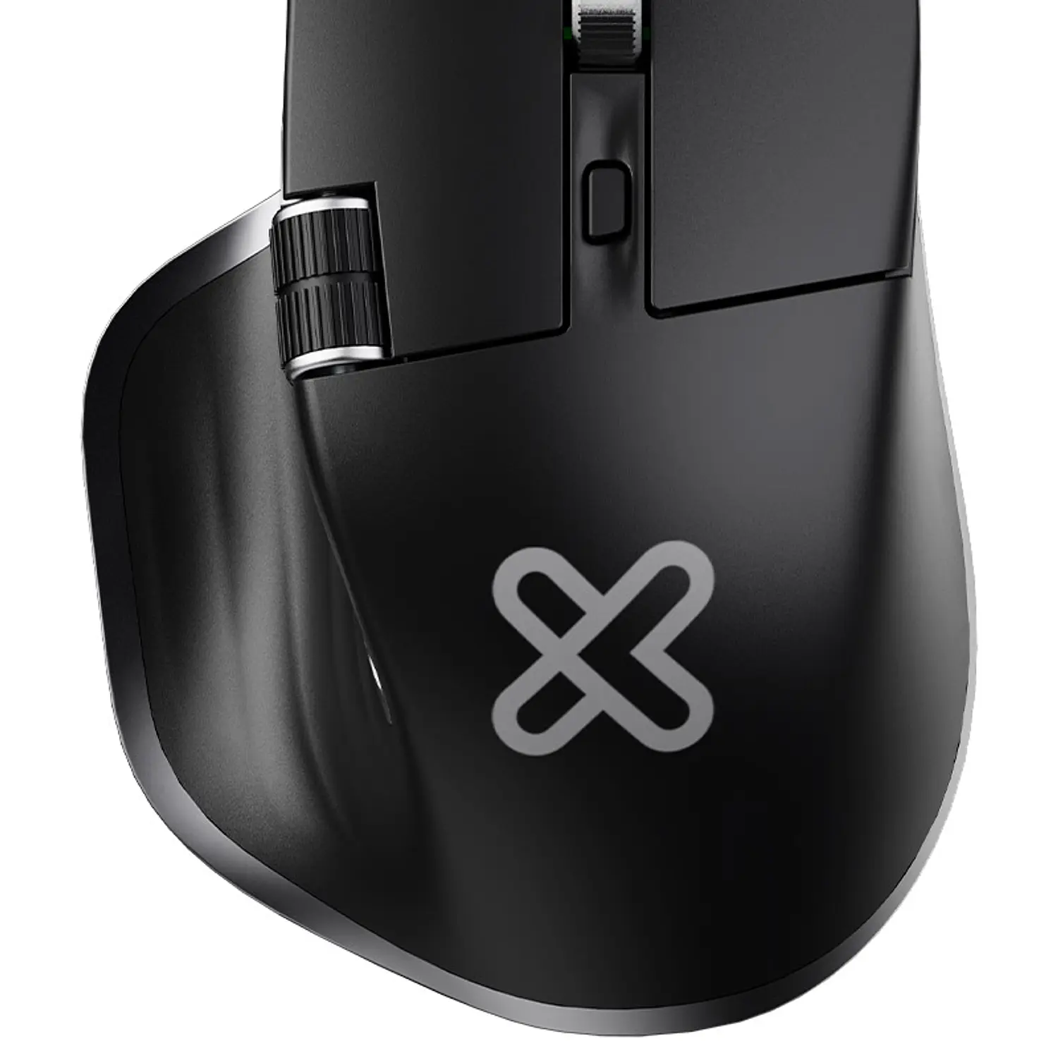Klip Xtreme KMB-550 ThumbGlide Mouse Ergonómico Inalámbrico BT/2.4GHz, 4800 DPI, USB-C, Negro 3