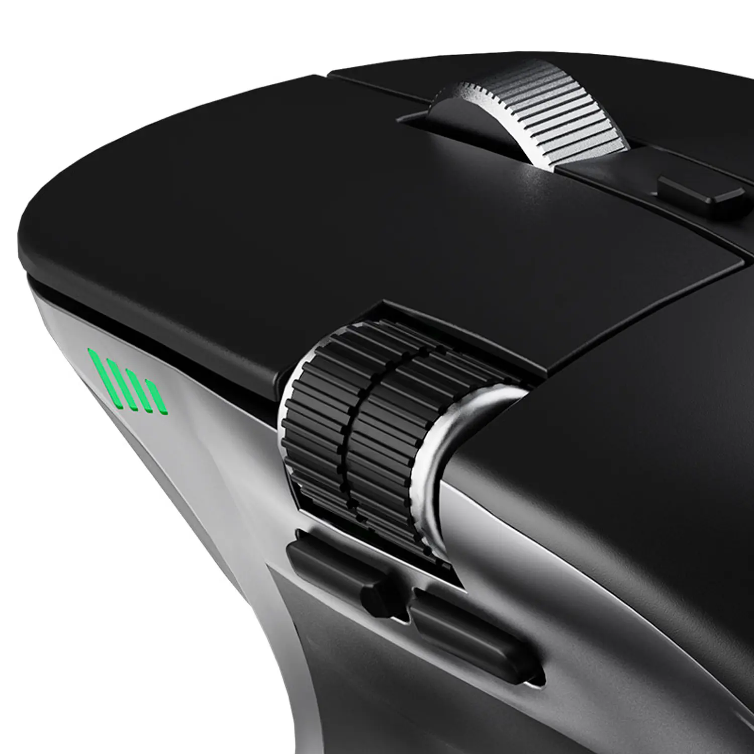 Klip Xtreme KMB-550 ThumbGlide Mouse Ergonómico Inalámbrico BT/2.4GHz, 4800 DPI, USB-C, Negro 2