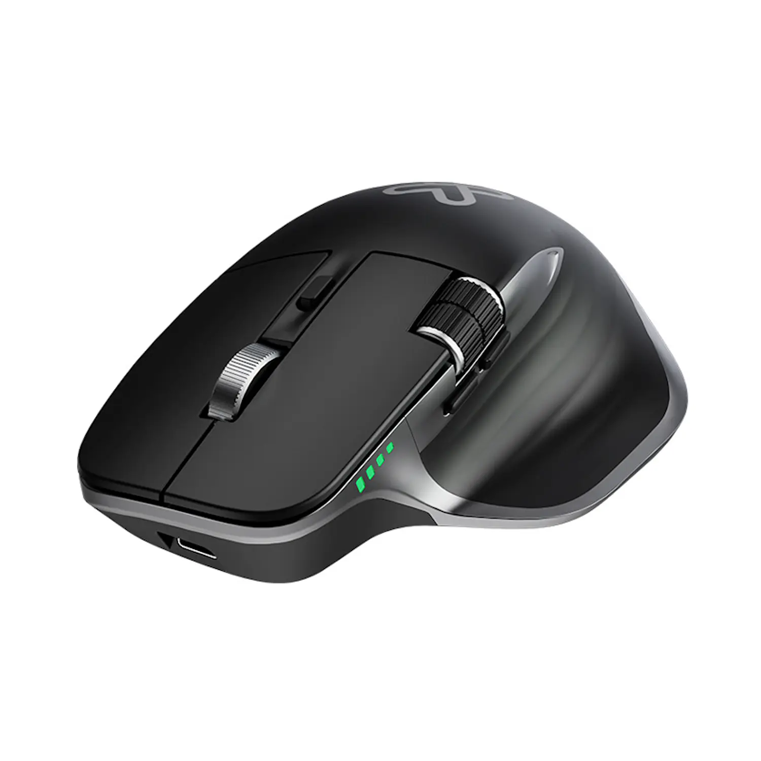 Klip Xtreme KMB-550 ThumbGlide Mouse Ergonómico Inalámbrico BT/2.4GHz, 4800 DPI, USB-C, Negro 1