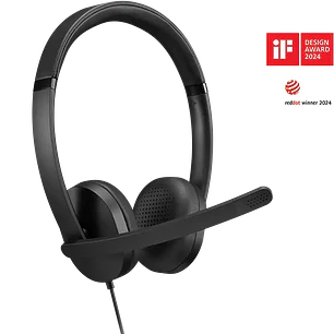 Lenovo 4XD1P83425, Audífono Con Micrófono USB-A, Alámbrico, Stereo, Gen 2, Negro