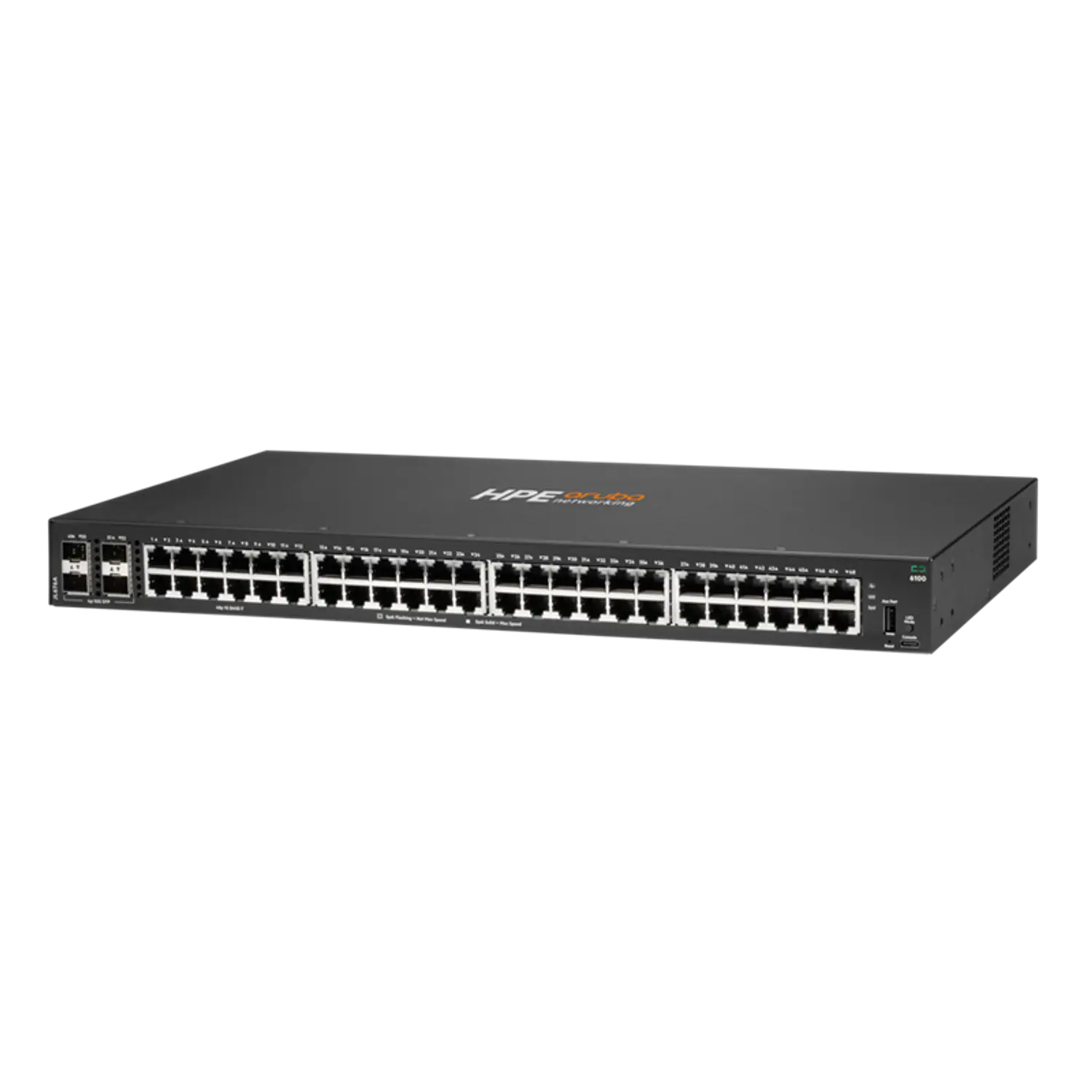 HPE Aruba JL675A CX 6100 Switch 48G PoE+ 370W, 4 SFP+ 1/10G, L2, 176Gbps, Rack 1U 2