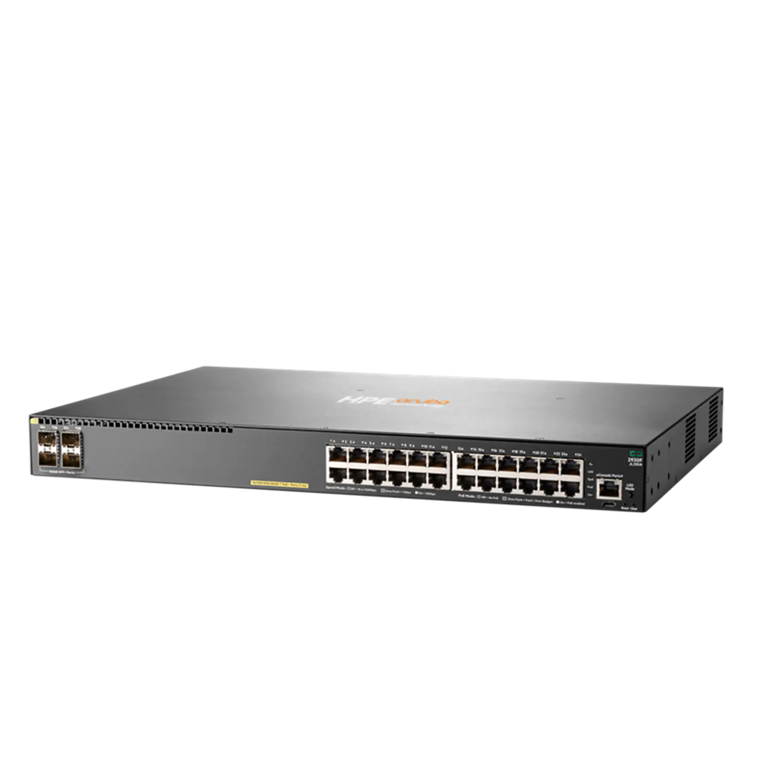 HPE Aruba 2930F JL255A Switch Gestionado L3 24 Puertos PoE+ 370W, 4 SFP+ 10GbE, VSF, Rack 1U 2