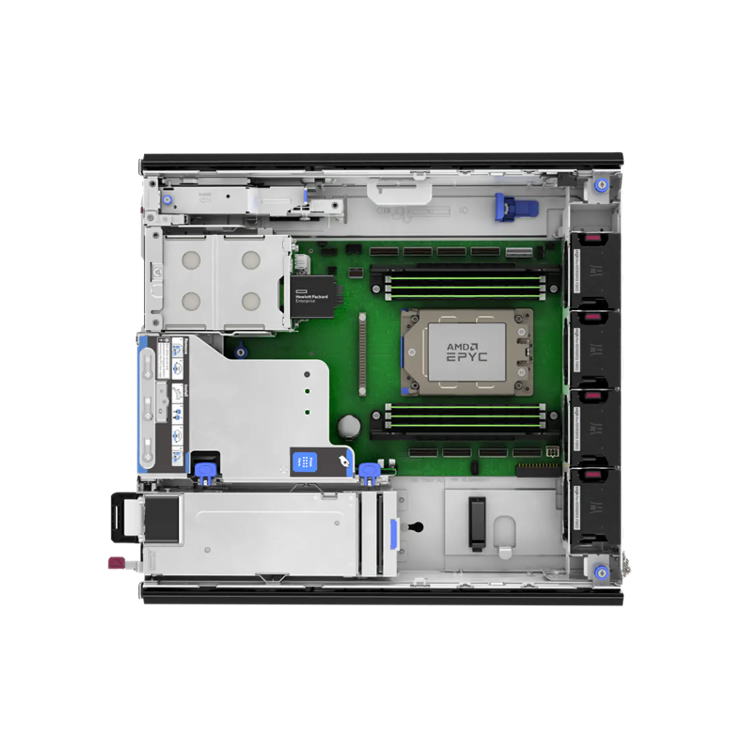 HPE ProLiant DL145 Gen11 P79811-DM5 Servidor Edge 2U, EPYC 8024P, 32GB DDR5, 2SFF, BCM5719, 2x700W 5