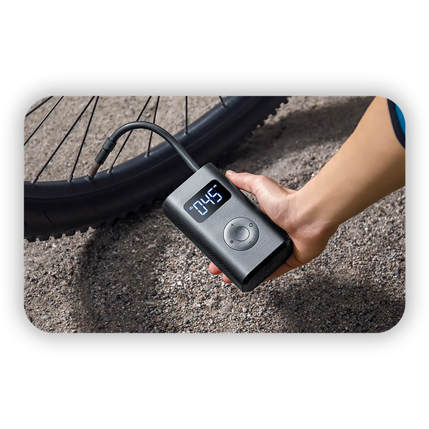 Xiaomi Compresor de Aire Eléctrico Portátil 150 PSI, 2000 mAh, Micro USB, Auto y Bici 3