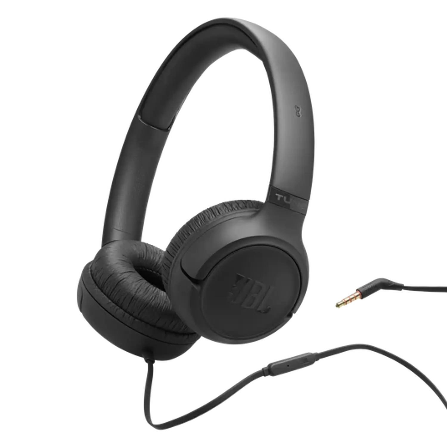 JBL Tune 530 Audífonos On-Ear con Cable 3.5mm, Pure Bass, Micrófono, Manos Libres, Plegables, Negro 1