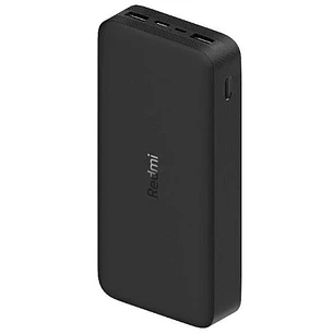 Xiaomi Redmi Power Bank 20000 mAh Batería Externa 18W, 74Wh, USB-C, Micro-USB, 2x USB-A, Negro