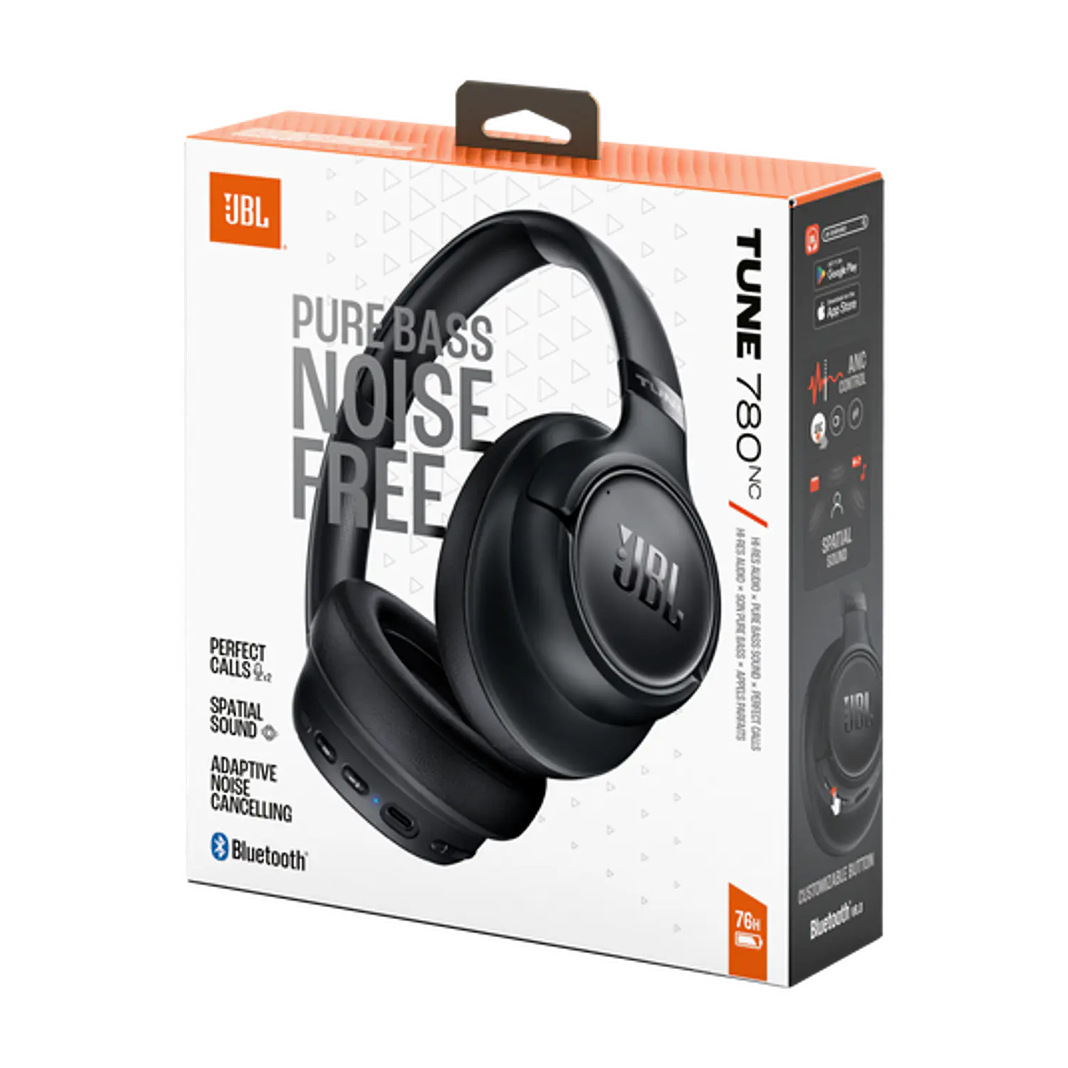 JBL Tune 780NC Audifonos Over-Ear ANC, Bluetooth 6.0, Hi-Res, 76 h, Multipunto, Negro 10