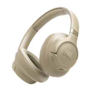 JBL Tune 730BT Audifonos Over-Ear Bluetooth 6.0, Pure Bass, 2 Mic, 76 h, Plegable, Multipunto, Beige