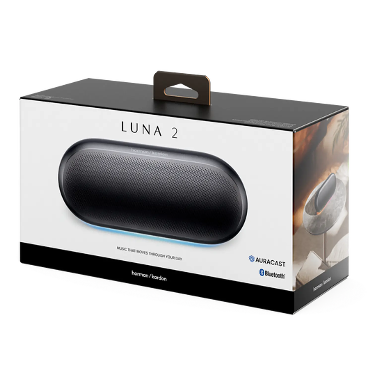 Harman Kardon Luna 2 Parlante Bluetooth Portatil, 40W RMS, 12h, IP67, Auracast, Negro 10
