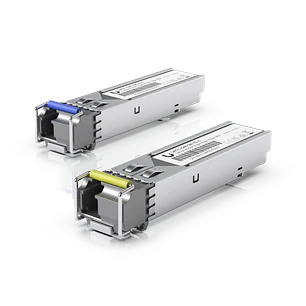 Ubiquiti UniFi UACC-OM-SM-1G-S-2 Módulo SFP BiDi 1Gbps, Monomodo, LC UPC, 3km, Pack 2, 0.66W