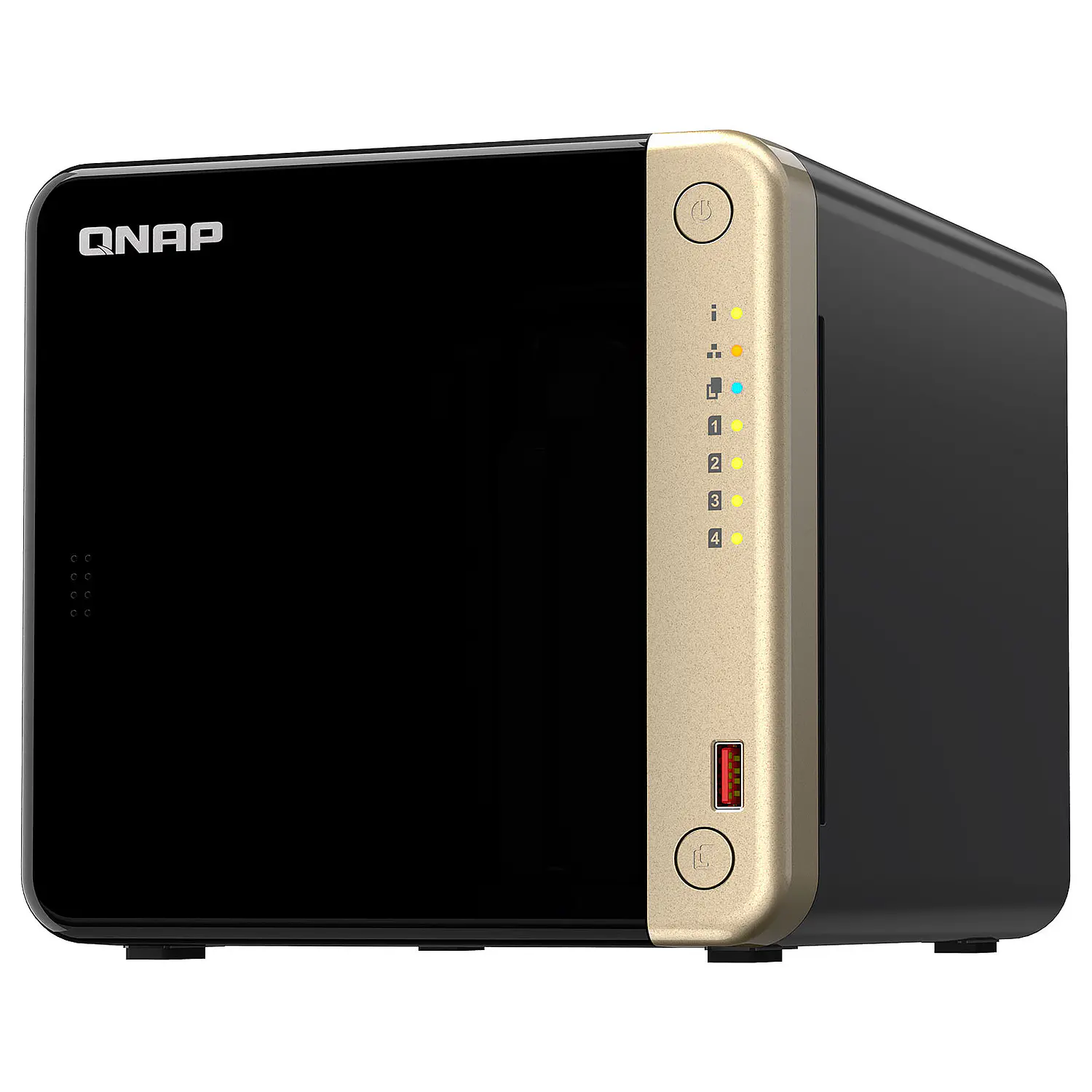 QNAP TS-464-8G-US NAS Torre 4 Bahias, Celeron N5095, 8GB DDR4, 2x 2.5GbE, M.2 NVMe 1